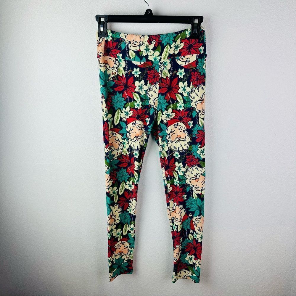 Lularoe Santa Face Leggings‎ One Size